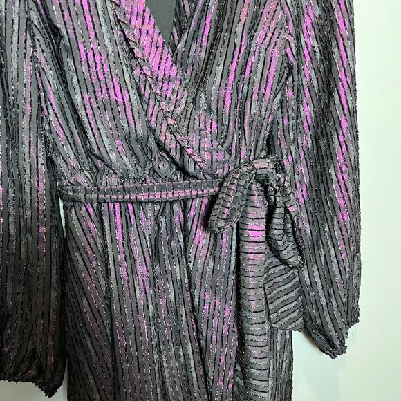 ModCloth Time to Shine Purple Metallic Dress - Picture 3 of 13